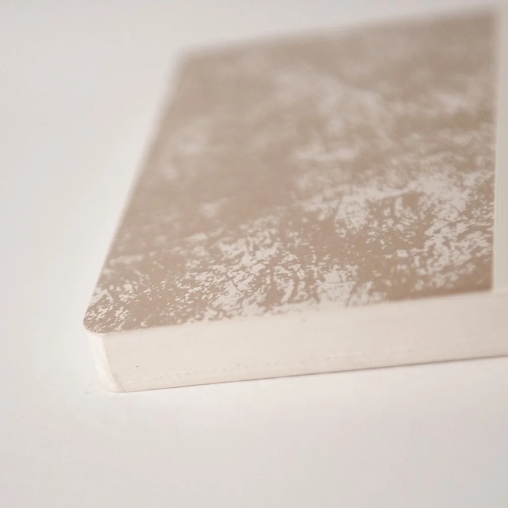Print Fresh Softcover Lined Journal in Gold & White